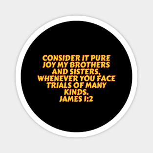 Bible Verse James 1:2 Magnet